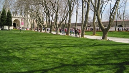 Topkapı Sarayı 1. Avlu Hazır Rulo Çim Uygulaması